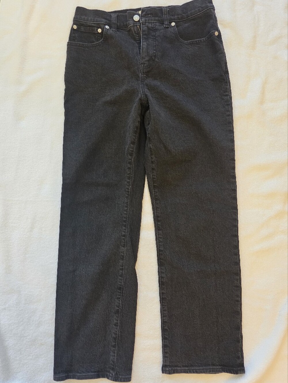 Madewell Black 90s Straight-Leg Jeans